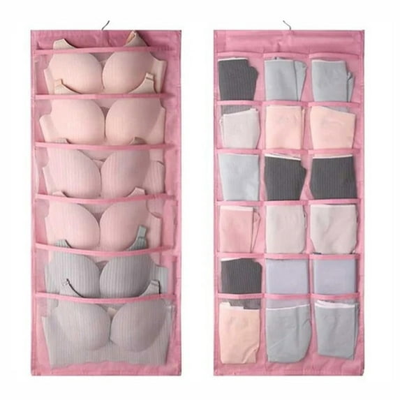 Dust-proof Wall-mounted Organizer Storage Bag Double-sided Clear Plastic Hanging Purse Holder for Closet Space Saving Decluttering