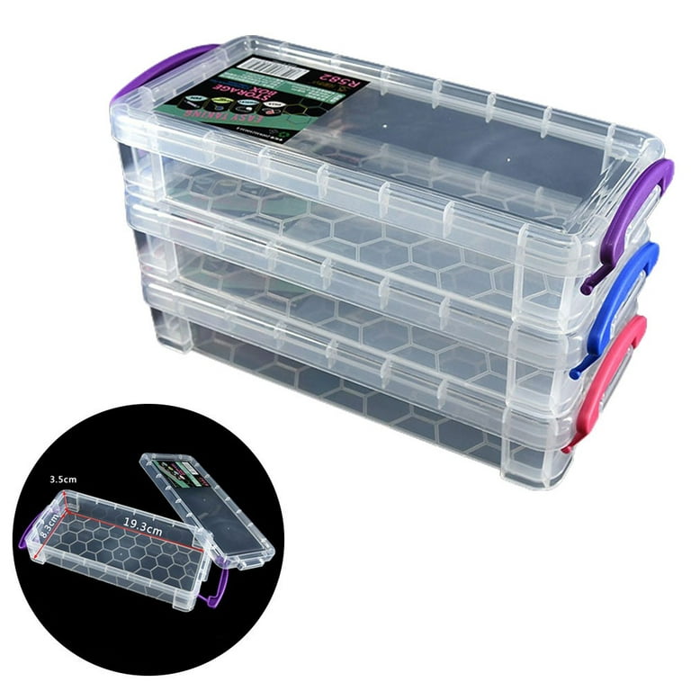 Dust-proof Waterproof Plastic Storage Box Screw Holder Case Organizer  Container