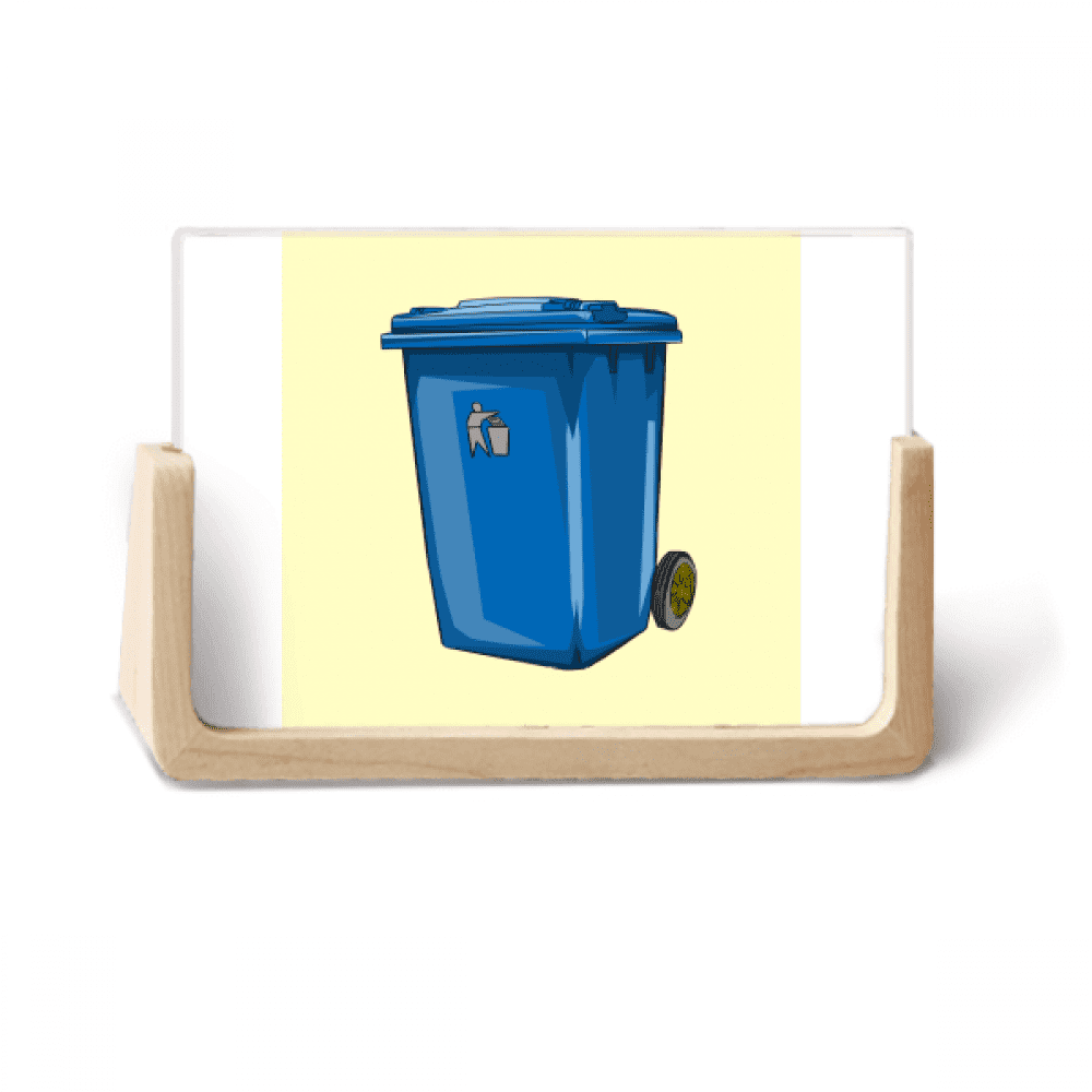 Dustbin Trash Waste Loveliness Bin Photo Wooden Photo Frame Tabletop ...