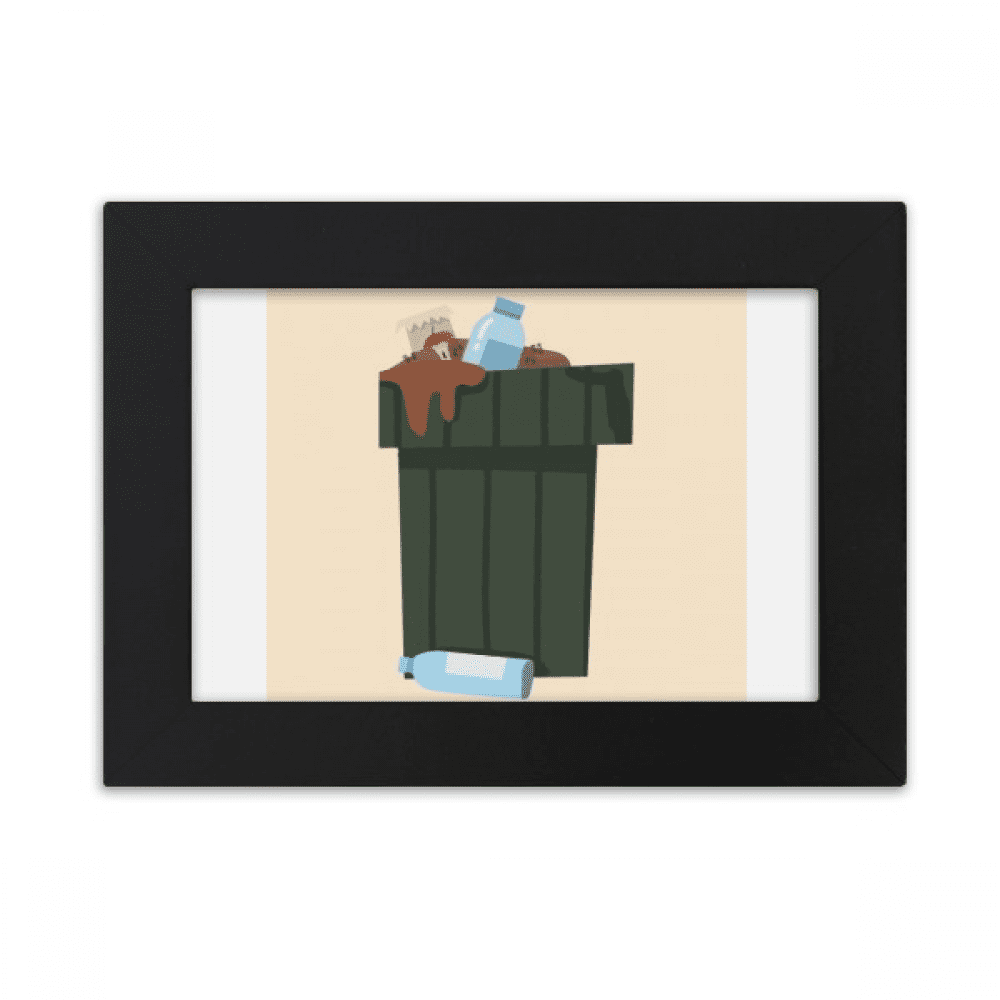 Dustbin Waste Recovery Garbage Can Desktop Photo Frame Ornaments ...