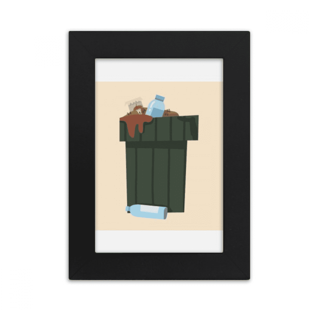 Dustbin Waste Recovery Garbage Can Desktop Photo Frame Picture Display ...