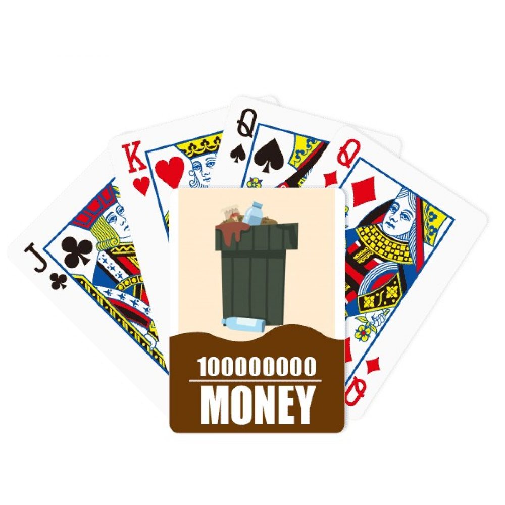 Dustbin Waste Recovery Garbage Can Poker Playing Card Funny Hand Game