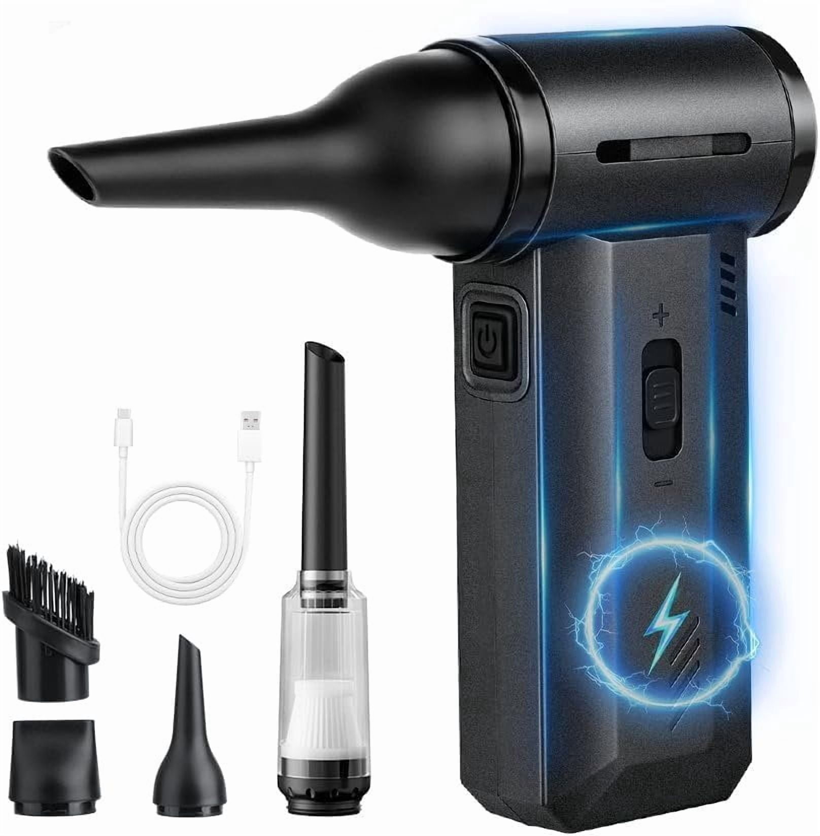 Duster - 130000 RPM Super Power Electric Air Duster, Rechargeable Cordless Air Blower with Stepless Speed Adjustable for , Keyboard, , , Office