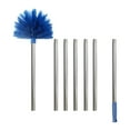 thumbnail image 1 of Duster with Extension Pole, 4-12 Ft Dusters for Cleaning, Spider Web Brush with Lightweight Stainless Steel Pole and Medium-Stiff Bristles Head, Long Handle Duster Easy Reach High Ceilings, 1 of 6