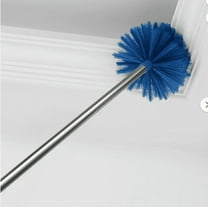 Duster with Extension Pole, Cobweb Duster with Extension Pole, Medium Stiff Bristles Cobweb Duster Head & 51.18 Inch Stainless Steel Pole Ceiling Fan Duster for Outdoor Indoor Cleaning