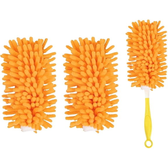 Duster Pads Compatible with Hand Duster, 360 Duster Refill, Dusters Heavy Duty Refills, Microfiber Dusters Refills for Cleaning, Office, Ceiling Fan, 2 Pack (Handle is Not Included)