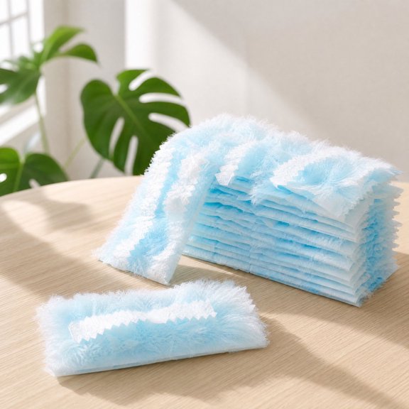 Duster Refills 20 Pcs Disposable Electrostatic Cleaning Brush Heads Replacement Duster Kit for Home Car Desktop Hair Debris Removal