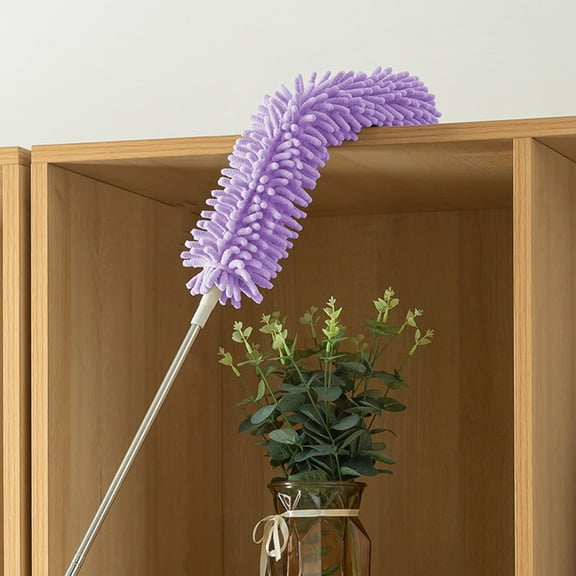 Duster Retractable Extension Pole Cleaning Tool 8.2ft, Microfiber Electrostatic Dusting Mop for Ceiling Fan Blinds, Washable