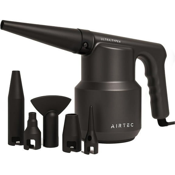 IT Dusters AirTec Ultra Electric Air Duster Blower for PC, Laptop, Console, Electronics and Home Cleaning, Environmental Alternative to Spray air can Duster Keyboard Cleaner (Type 6)