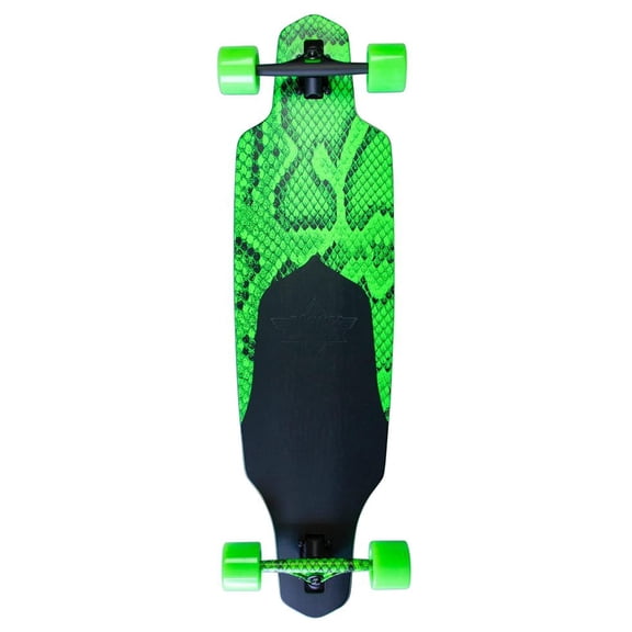 Dusters Channel Snakeskin LB Complete Skateboard 38" Neon Green