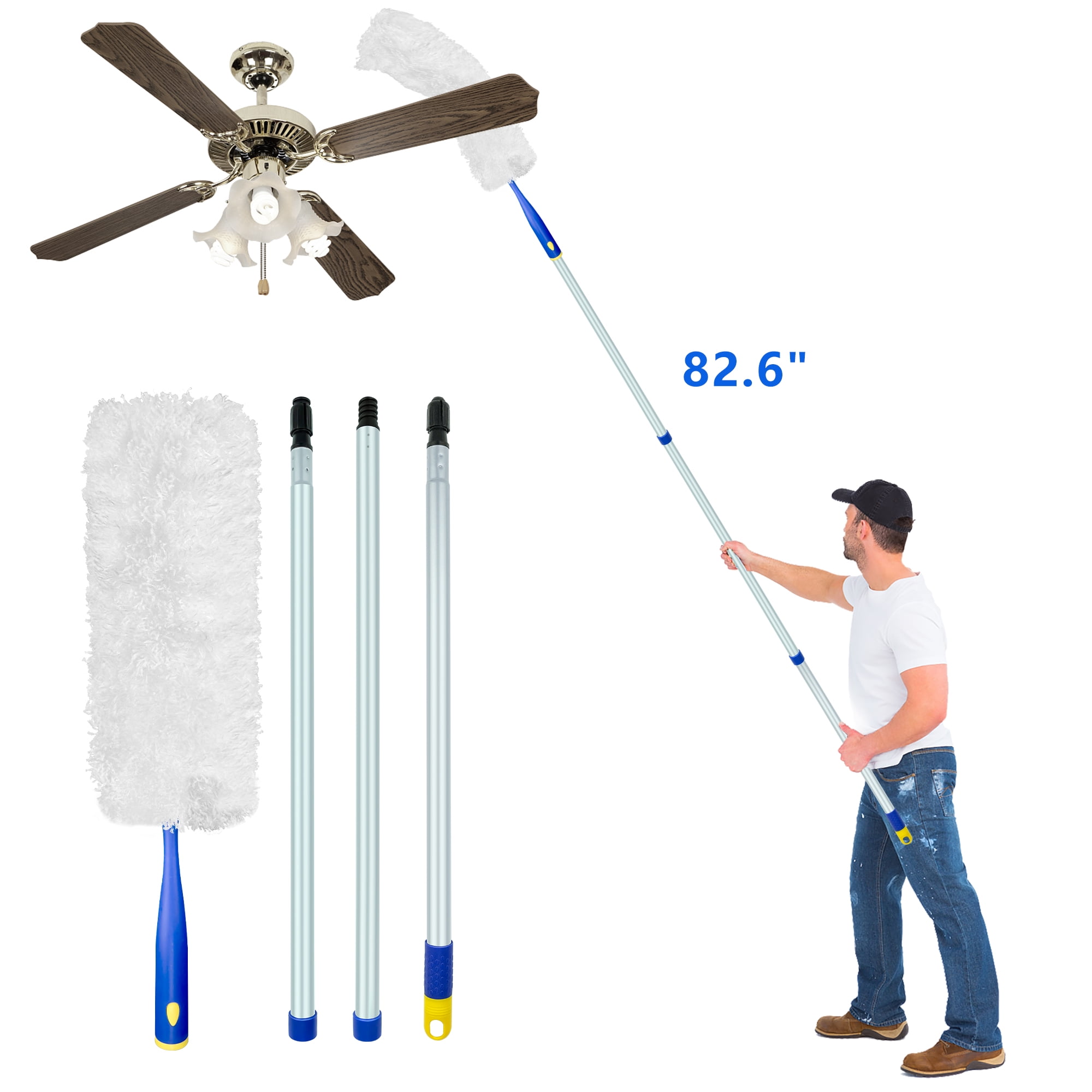 Dusters for Cleaning, ITTAR 82" Long Microfiber Feather Duster, Ceiling Fan Cleaning Tool