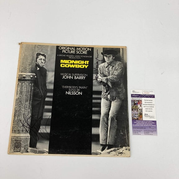 Dustin Hoffman Jon Voight Signed MIDNIGHT COWBOY SOUNDTRACK LP JSA COA