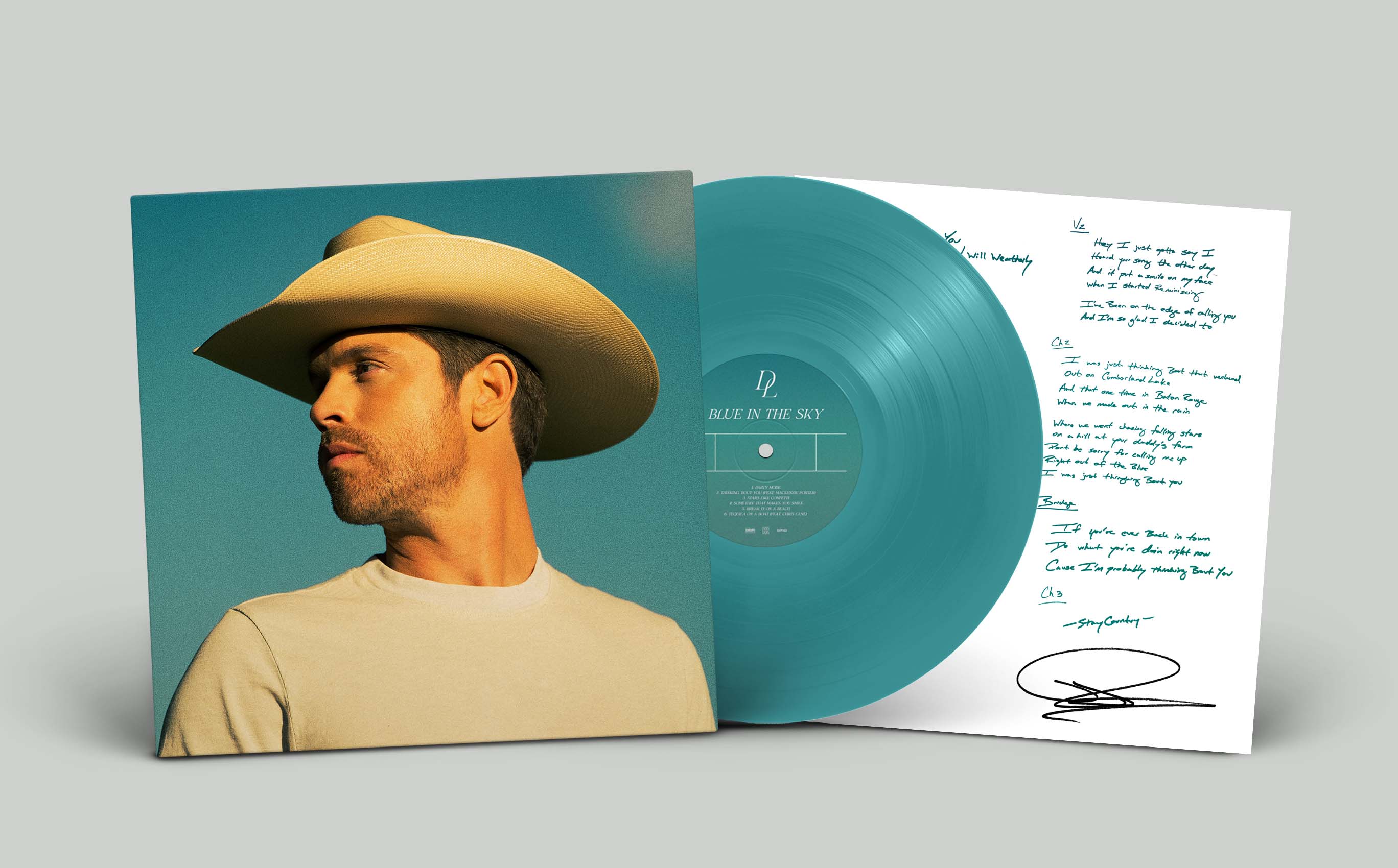 Dustin Lynch Blue In The Sky (Includes Signed Lyric Sheet) (Walmart Exclusive) Vinyl