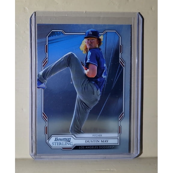 Dustin May 2019 Topps Bowman Sterling MLB #44 Baseball Card Los Angeles Dodgers