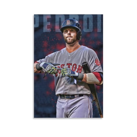 Dustin Pedroia Canvas Poster Poster Cool Artworks Painting Wall Art Canvas Prints Hanging Picture Home Decor Posters Gift 12x18inch(30x45cm)