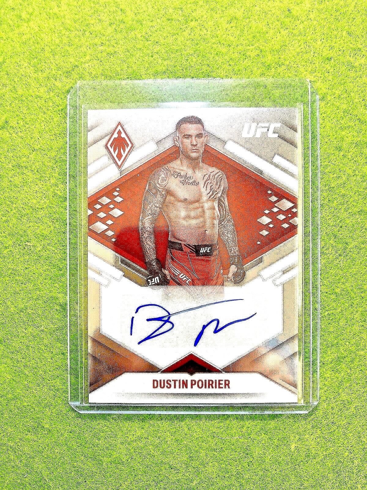 Dustin Autograph Dustin Poirier AUTO SILVER CHROME AUTOGRAPH CARD UFC 2022 Chronicles ...