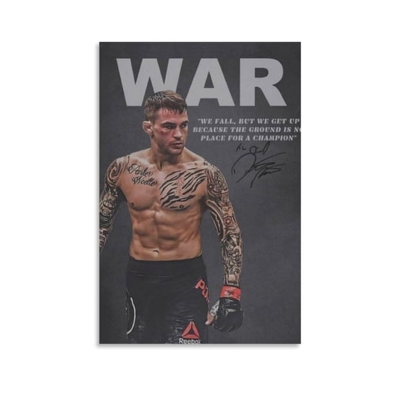Dustin Poirier Canvas Poster Artworks Canvas Poster Room Aesthetic Wall Art Prints Home Modern Decor Gifts 08x12inch(20x30cm)