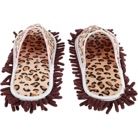 Dusting Slippers for Women, Wearable Microfiber Cleaning Slippers – Dusting Slippers with Soft Soles for Hardwood Floors and Tiles, Reusable Machine Washable House Shoes for Easy Floor Cleaning