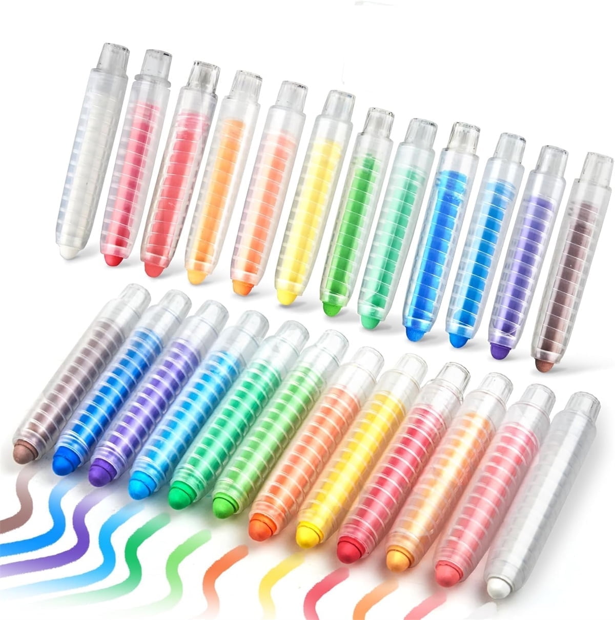 Dustless Colored Chalk,Tutuviw 12Pcs Sidewalk Chalk for Chalkboard Chalk with Holder for Toddlers,Non-Toxic Washable Chalk,Colored Board Chalk for Outdoor Doodling Drawing Writing