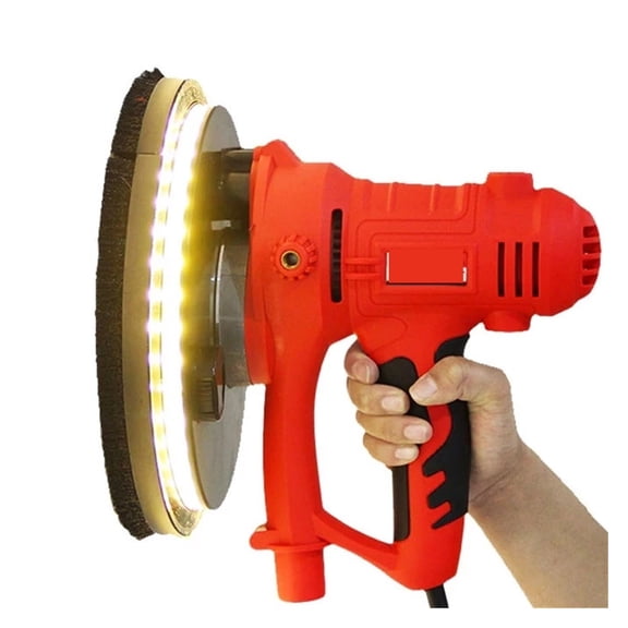 Dustless Electric Drywall Sander Wall Putty Polisher Hand Grinder Led Double Light Grinding Machine Grinder For Home Decoration ,Easy to Operate