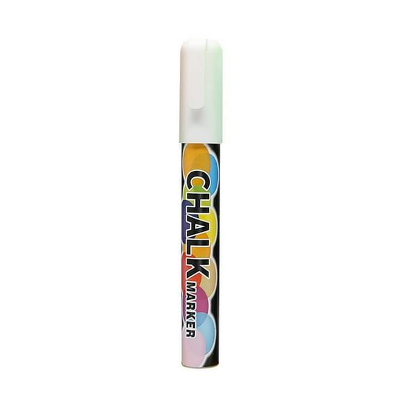 Dustless Erasable Chalk Markers, Liquid Chalkboard Pens, White, Chalk Markers, Reversible Tip, For Non-Porous Surfaces, Shake Before Use, Meiiso