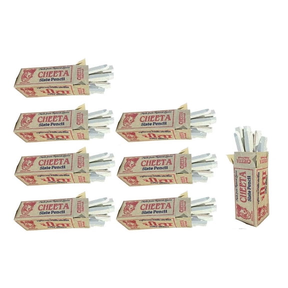 Dustless Natural Limestone White Thin Slate Chalk Pencil For Classroom | Set Of 7 + 1 Piece Free