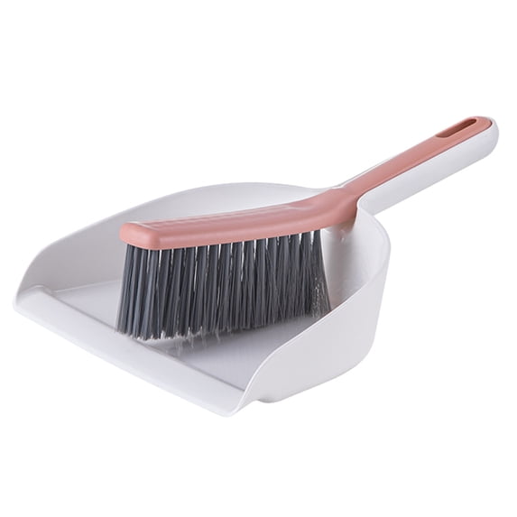 Dustpan and Brush Set for pet, Handheld Broom and Dustpan Set for Cleaning Cat Litter, Car, Small Spaces, Broom for Pet Hair, Liquid, Food, Pet Hair Removal for Dog, Cat, Rabbit (1Pack, Pink)