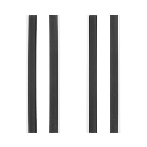Dustpan Rubber Strips Replacement for 4 Pcs Scrub Household Cleaning Plastic Edge