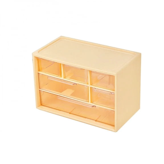 Dustproof Clear Plastic Desktop Mini Storage Box with Drawer – Transparent Organizer for Hair Clips, Jewelry, Keys Small Tools