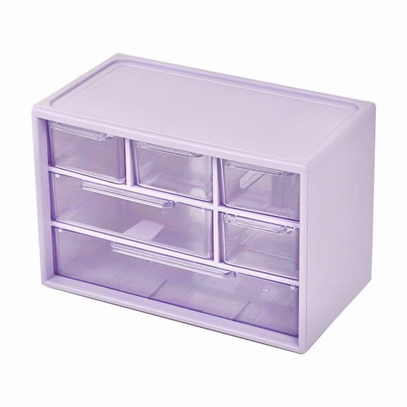 Dustproof Clear Plastic Desktop Mini Storage Box with Drawer – Transparent Organizer for Hair Clips, Jewelry, Keys Small Tools