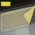 thumbnail image 1 of Dustproof Keypad Protector Silicone Universal Keyboard Film Notebook Computer Skin Laptop Keyboard Cover YELLOW 12-14 INCH, 1 of 8