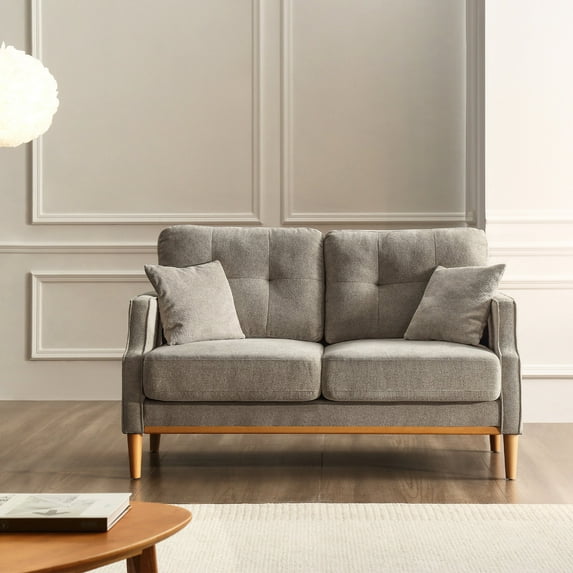 Dustproof & Scratch-Resistant Fabric, 15.24cm Thick Cushion / 2 Seater Sofa for Home with USB Ports