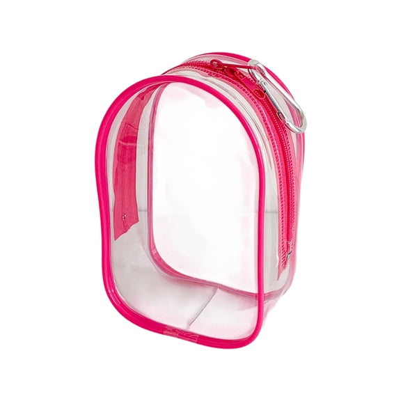 Dustproof Storage Bag For Cotton Plush Toy Clear PVC Collectible Doll Case with Hook Travel Friendly Design