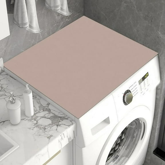 Dustproof Washing Machine Cover Mat: Non-Slip, Water-Absorbent & Easy To Clean!