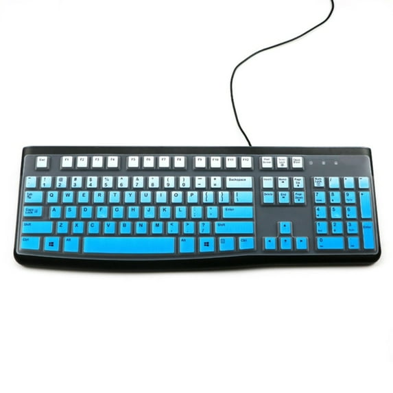 Dustproof Waterproof Transparent Silicone Keyboard Cover Skin Protectors For Logitech K120 MK120 Corded Keyboard Accessories
