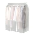 thumbnail image 1 of Dustproof and Waterproof Translucent Hanging Garment Bag, Clothes Cover Protector with Full Zipper for Wardrobe Storage, 1 of 7