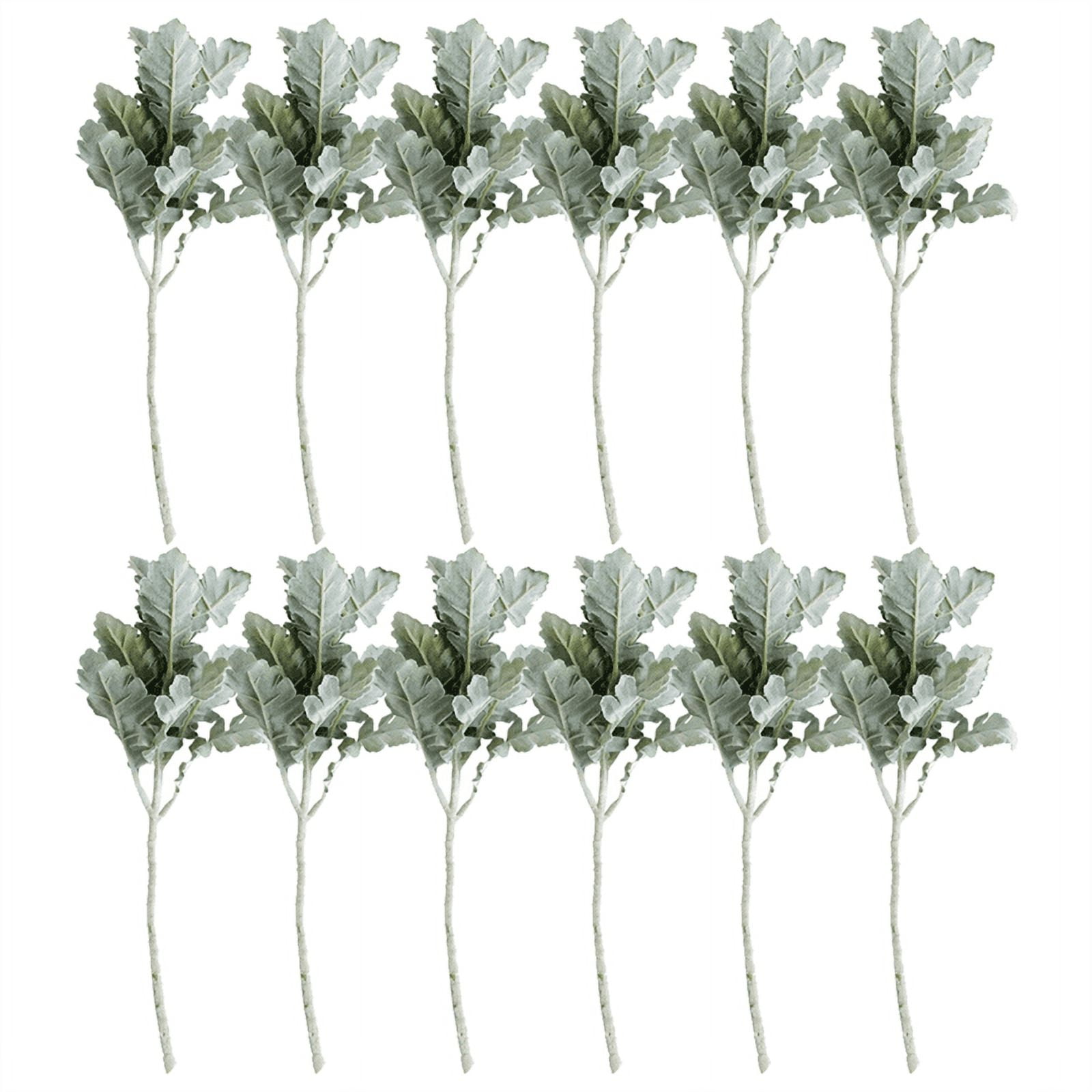 Dusty Artificial Greenery Bush Plants for Wedding Flower Fillers DIY