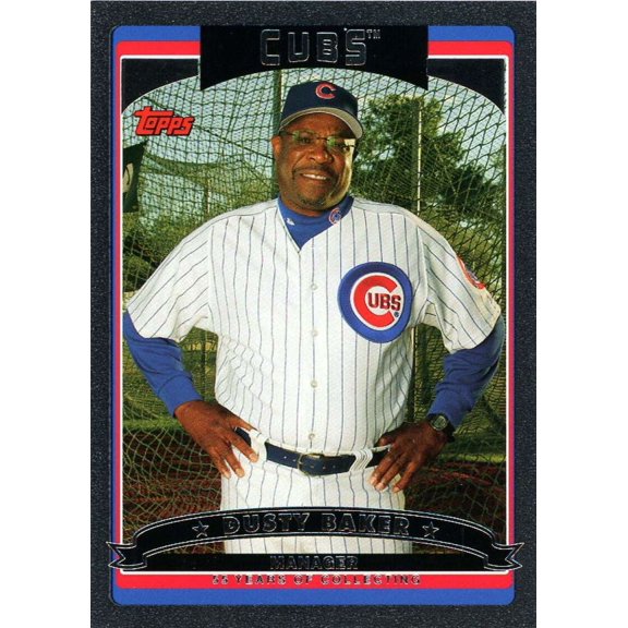 Dusty Baker Card 2006 Topps Black #271