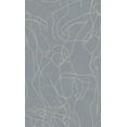thumbnail image 1 of Dusty Blue Abstract Model Lines Non-Woven Wallpaper, Double Roll, 57 sqft, 1 of 4