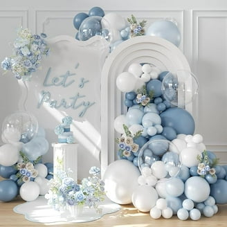 Birthday Party Blue White And Gold Baby Shower Decorations Navy - Main Image