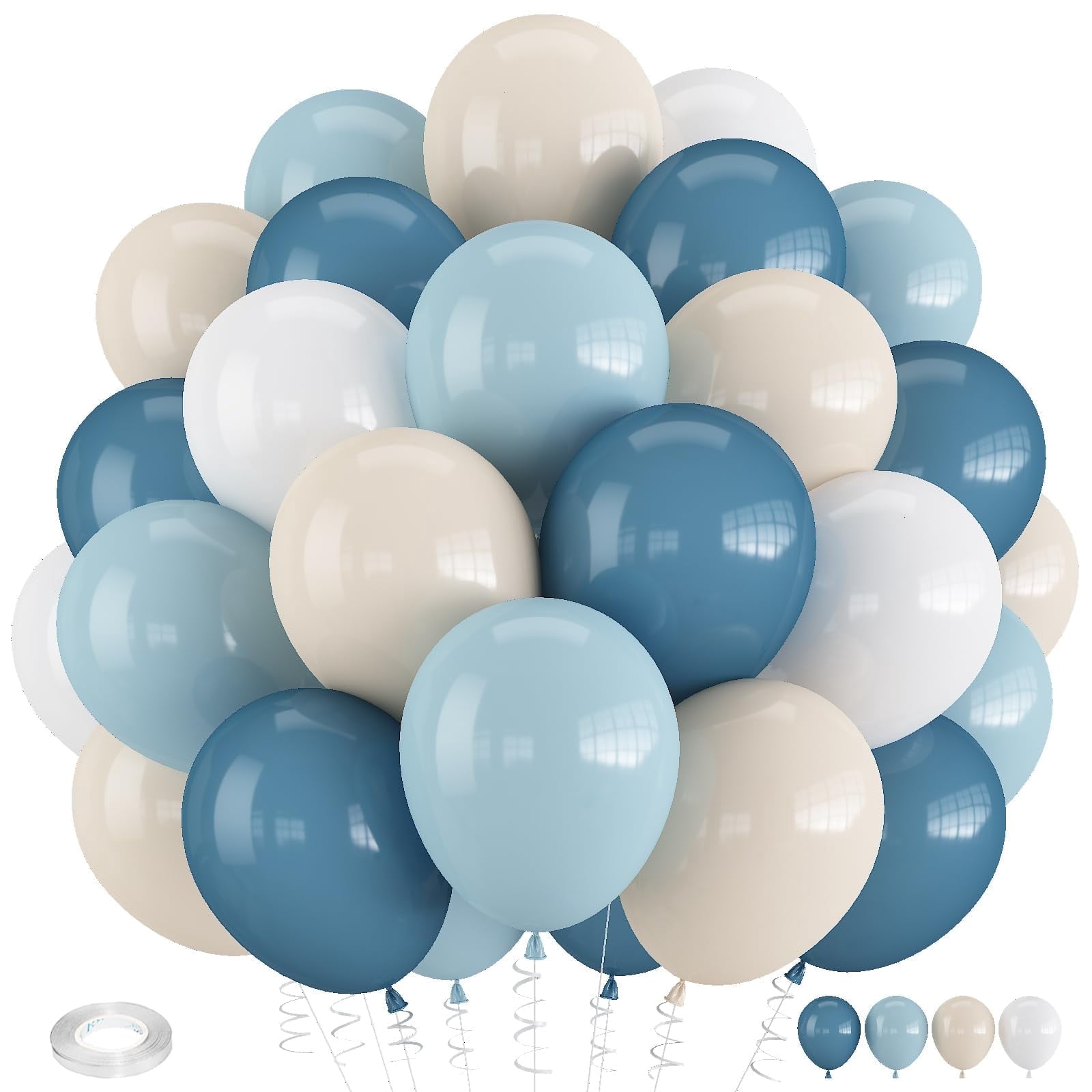 Welcome Baby Boy Balloon Set - Pack Of 5, 31 Inch Its A Boy Balloons For Baby Shower & Gender Reveal Decorations - View #2
