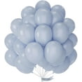 thumbnail image 1 of Dusty Blue Balloons 50 pcs 12 Inch Light Grey Blue Balloons for Graduation Wedding Baby Shower Gender Reveal Anniversary Graduation Birthday Party Decorations Blue-F51, 1 of 11
