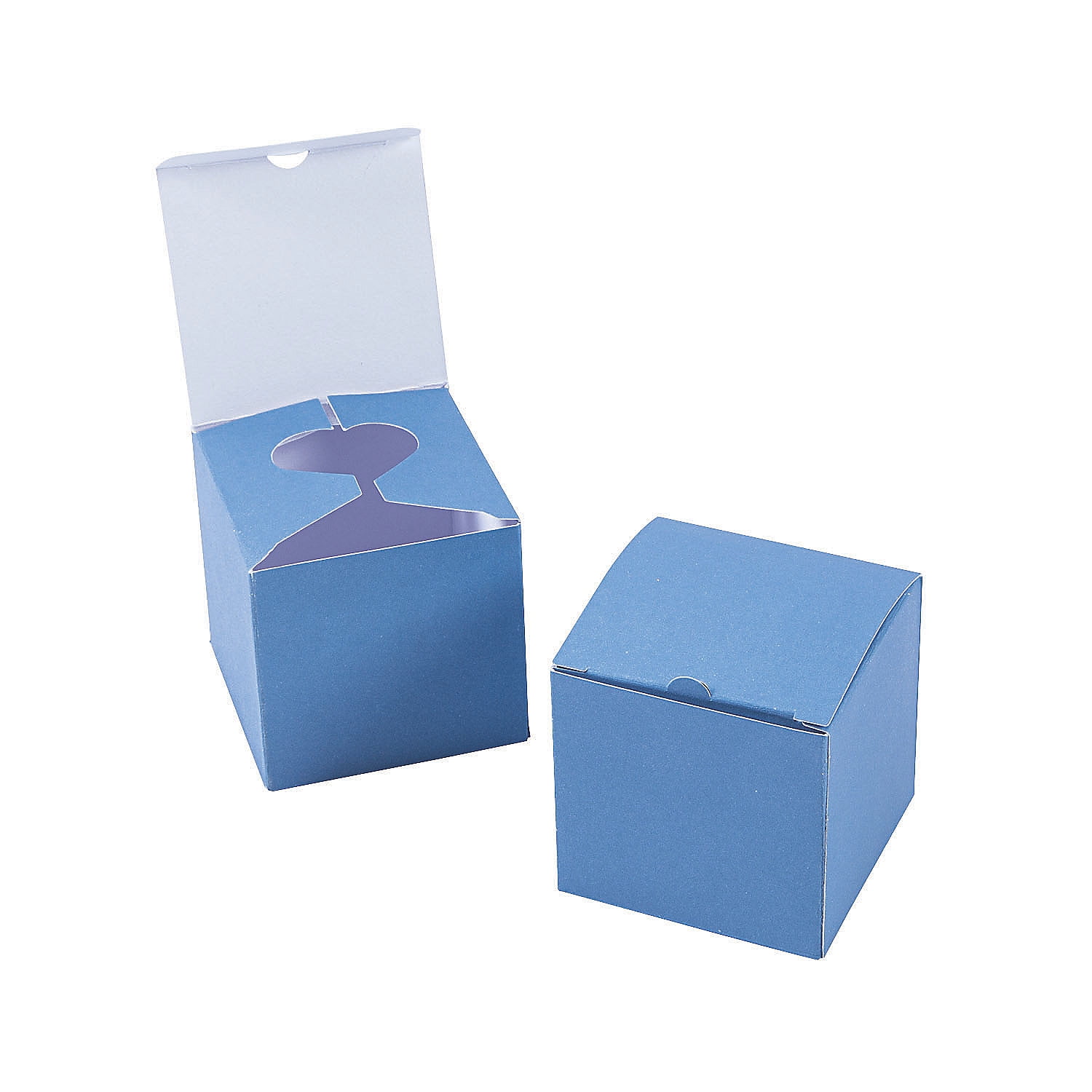 Dusty Blue Paper Favor Boxes Set of 24