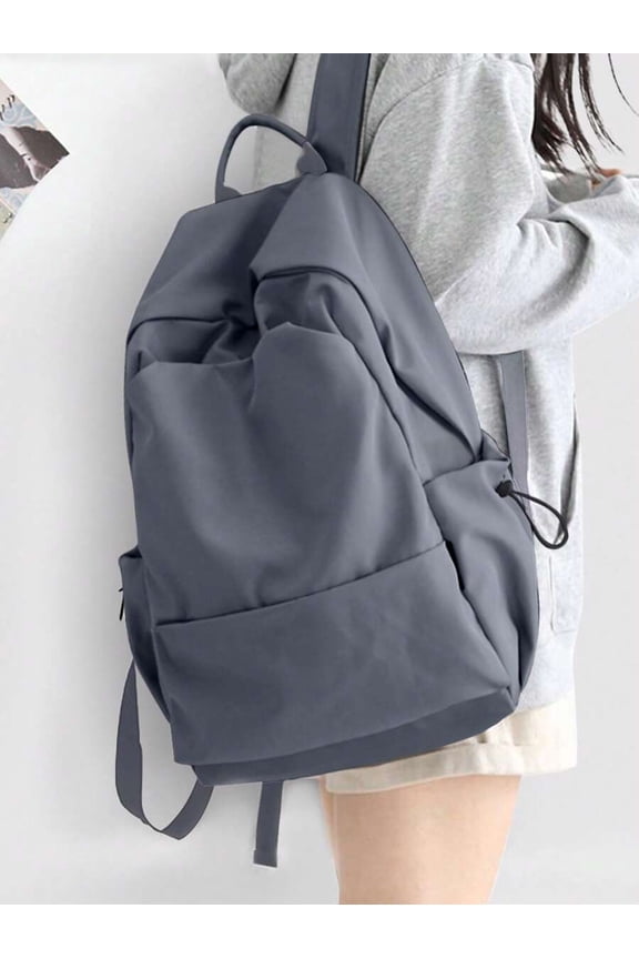 Dusty Blue Waterproof Daypack – Medium Size Casual Backpack For Daily Use