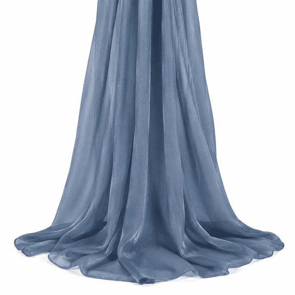 Dusty Blue Wedding Arch Draping Fabric Fall Backdrop 1 Panel, 29"20Ft