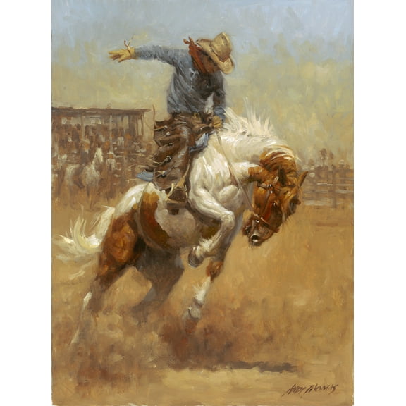 Dusty Bronc by Andy Thomas - Canvas Timeless Edition 18x24 - Classic Western Art - 1 Unit per pack