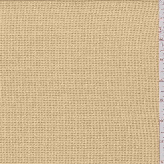 Dusty Gold Cotton Pique, Fabric Sold By the Yard