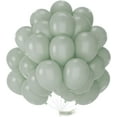 thumbnail image 1 of Dusty Green Balloons 50 pcs 12 Inch Matte Sage  Green Eucalyptus Balloons for Wedding Baby Shower Gender Reveal Birthday Graduation Jungle Safari Party Decorations Green-F59, 1 of 11