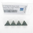 thumbnail image 1 of Dusty Green Opaque Dice with Copper Numbers D4 Aprox 16mm (5/8in) Pack of 4 Wondertrail, 1 of 1