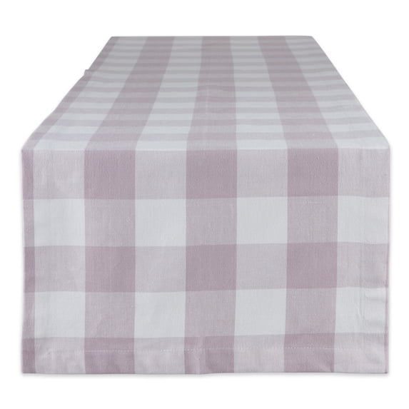 Dusty Lilac Buffalo Check Table Runner 14x108"